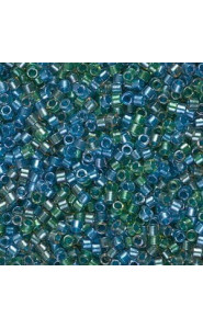 Miyuki delica Beads 11/0 - Sparkling lined caribbean mix blue green DB-985